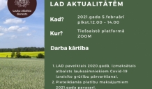 5.februārī LAD organizē papildu vebināru lauksaimniekiem par aktualitātēm