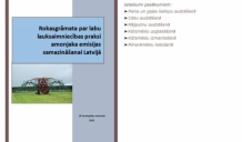 Izdota rokasgrāmata par labu lauksaimniecības praksi amonjaka emisijas samazināšanai Latvijā